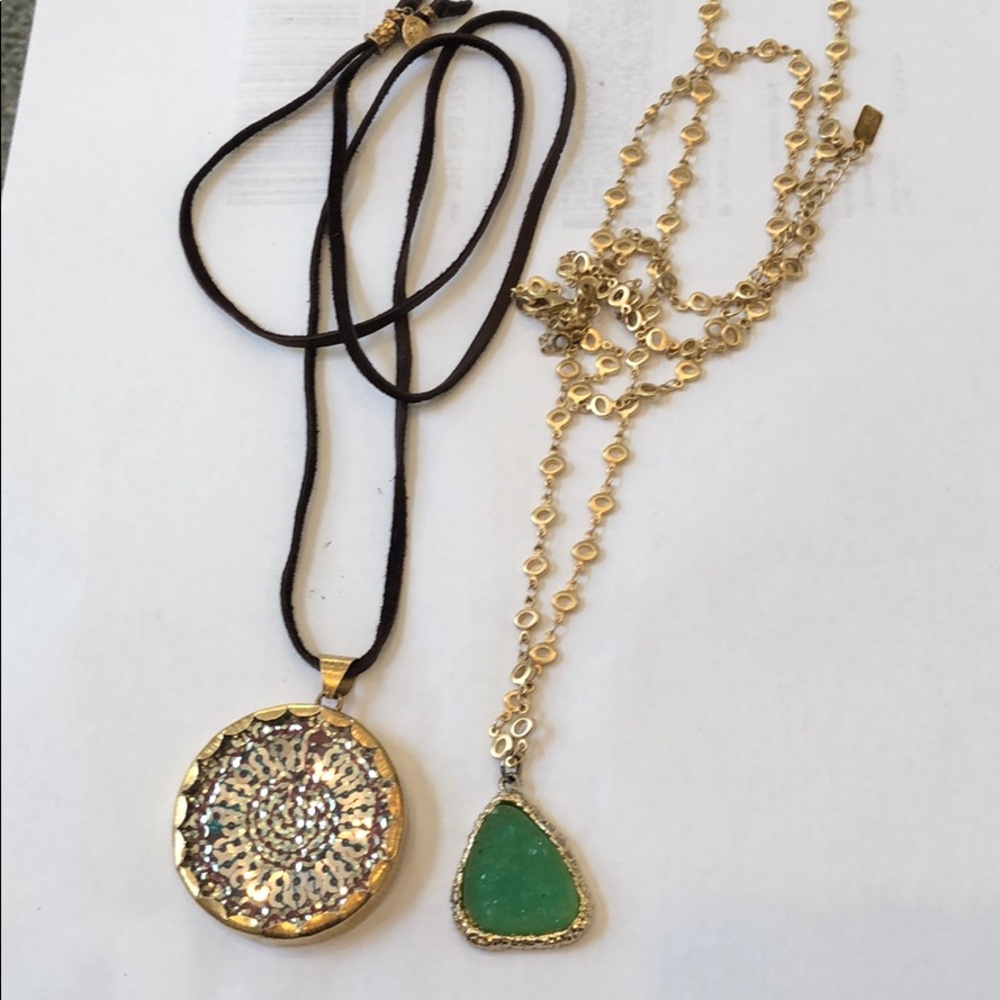 2 long necklaces